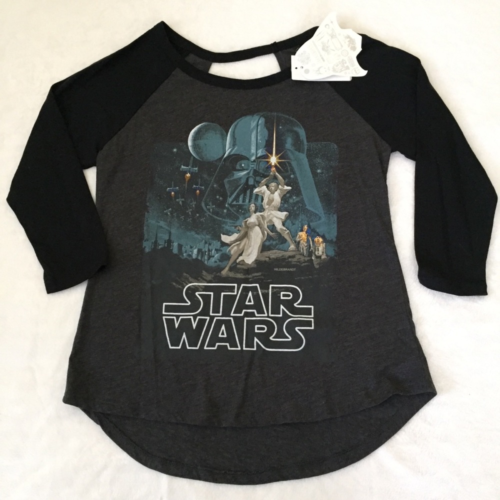 Star Wars Graphic tee baseball style size xs